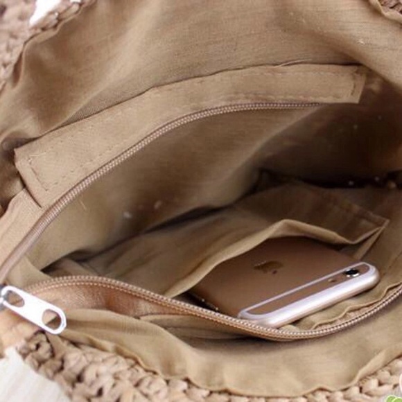 Bohemian hippie beach raffia bag🌸 - Picture 4 of 5